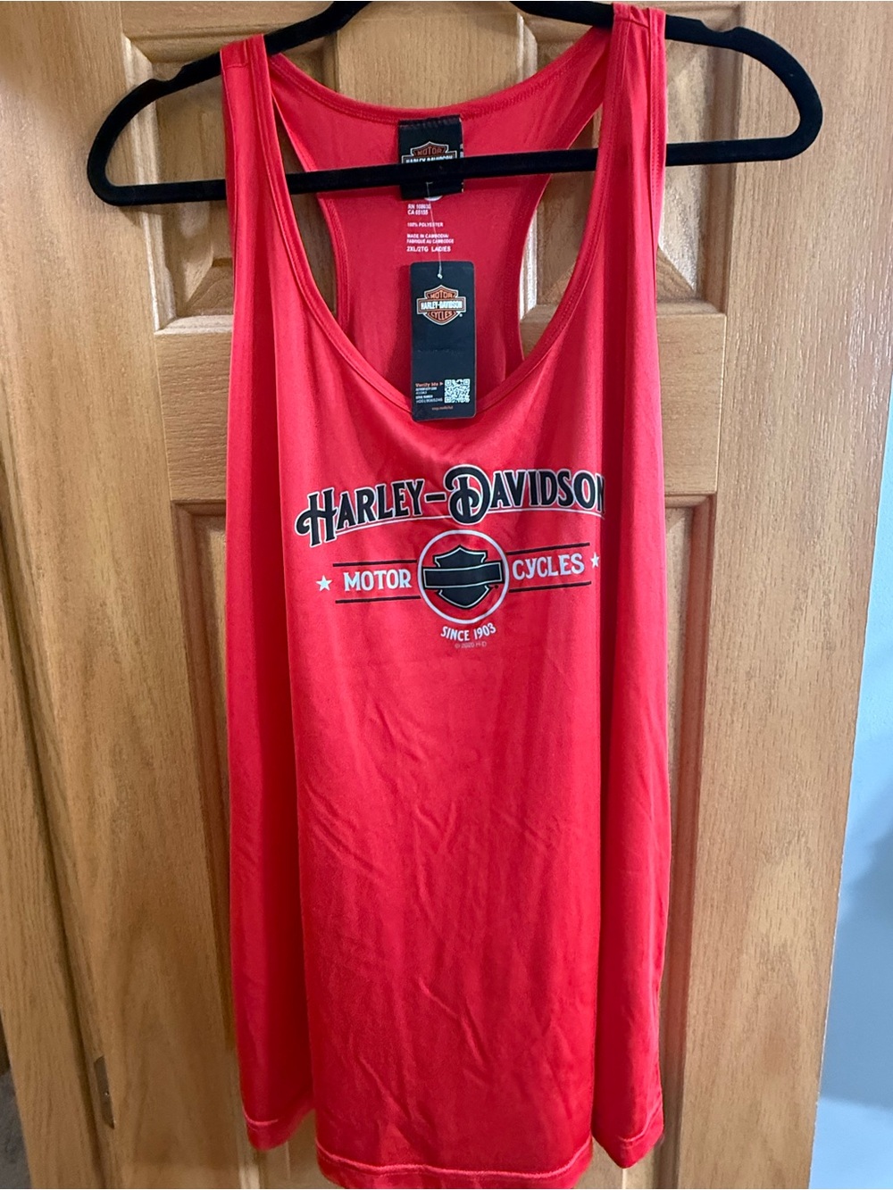 Red Harley Davidson Racerback Tank Top